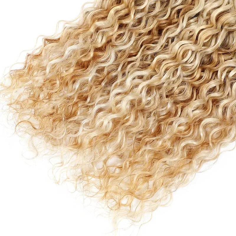 26 28 30 inch 613 Bundles Human Hair P27613 Water Wave Bundles Two Tone 27 and 613 Water Wave Bundle