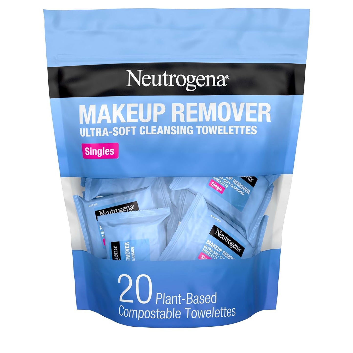 Neutrogena Makeup Remover Towelettes - Alcohol-Free Micellar Water Cloths | 25 Count, Gentle Cleansing