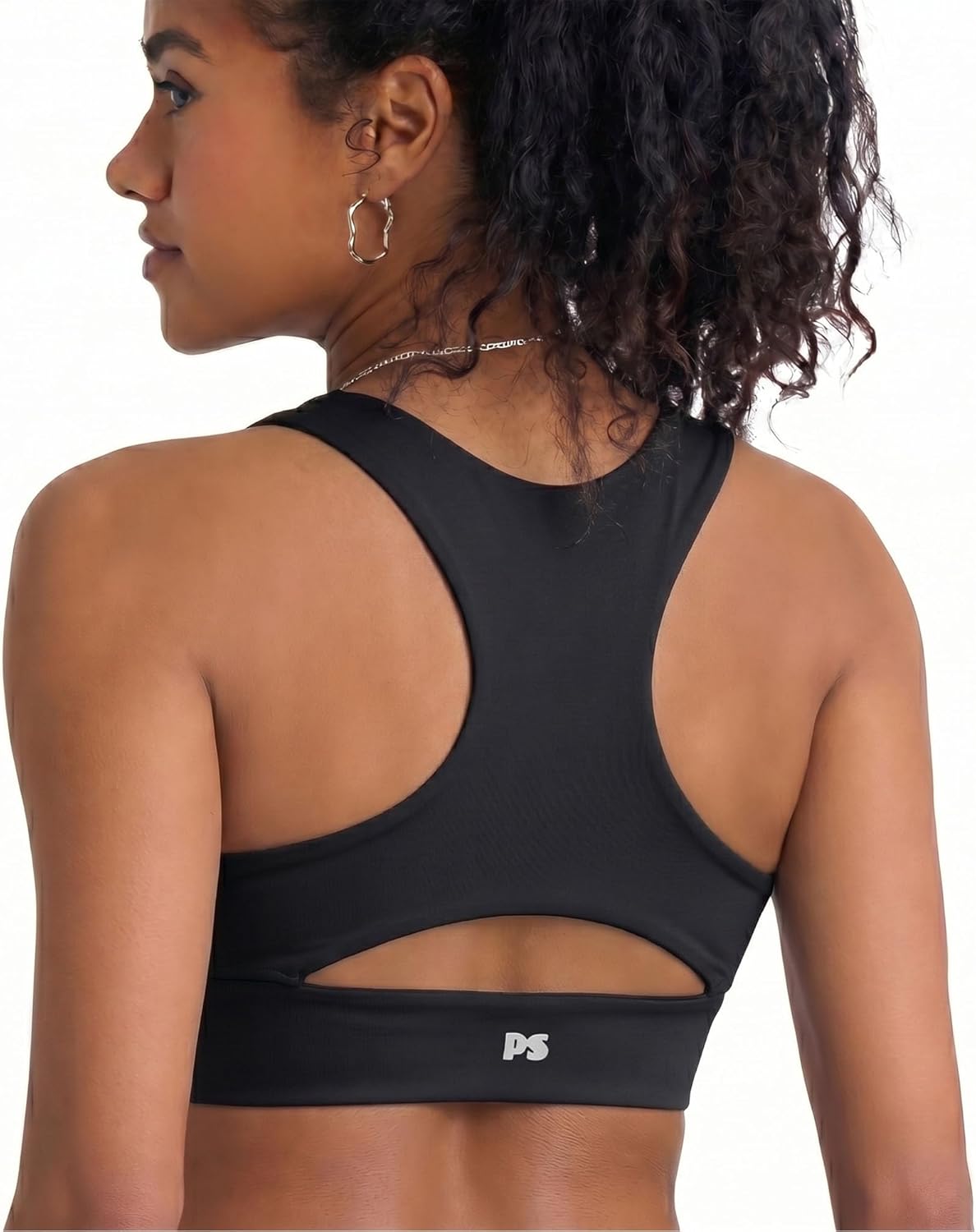 High Neck Longline Sports Bra - Wireless Criss Cross Back Padded Workout Top | Comfortable & Stylish Fit