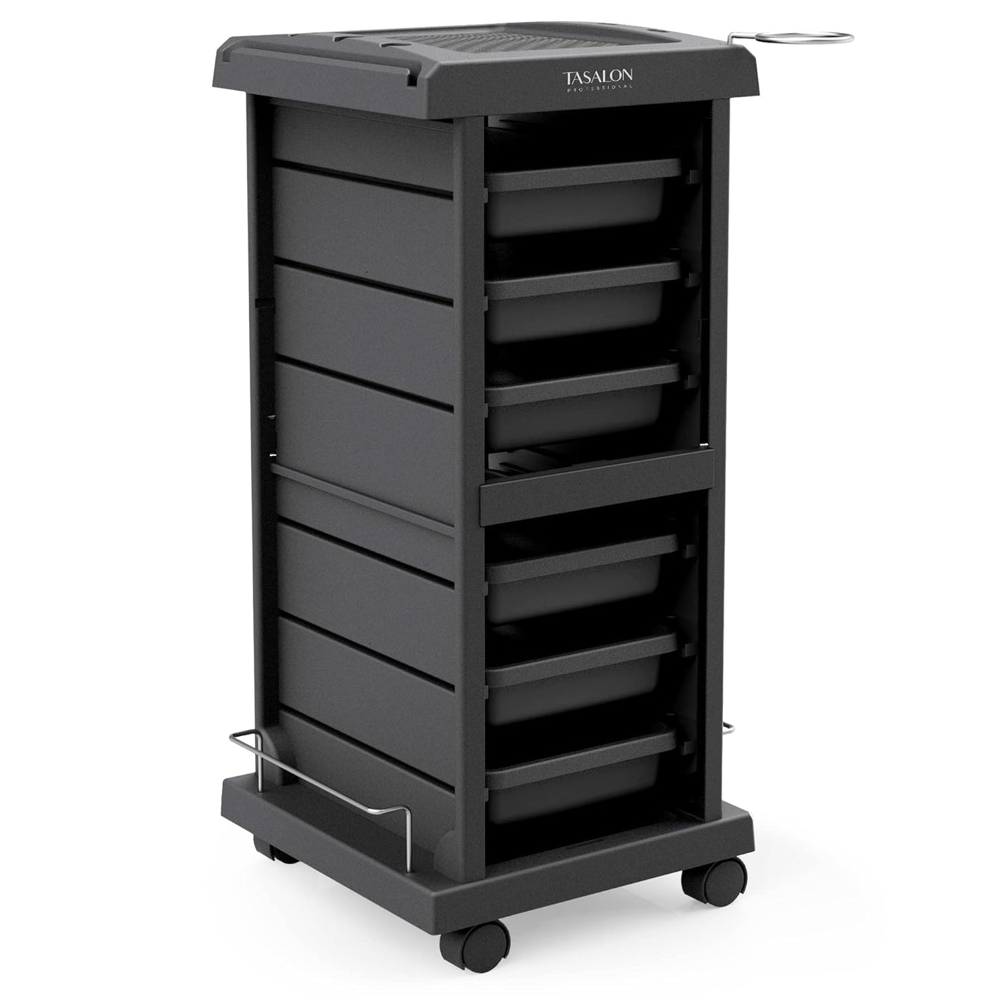 Salon Trolley - Space-Saving Rolling Cart with 6-Tray Storage for Salons & Tattoos | Multipurpose Design