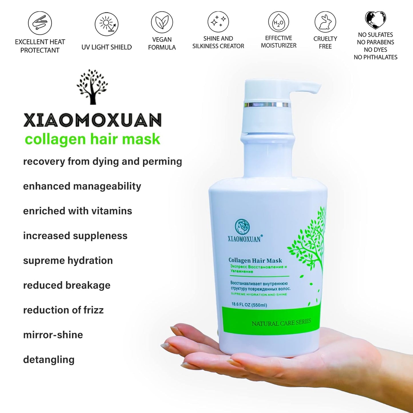 Organic Tea Tree Shampoo & Conditioner Set | Paraben & Sulfate-Free, SLS-Free Hair Care, Spa Kit