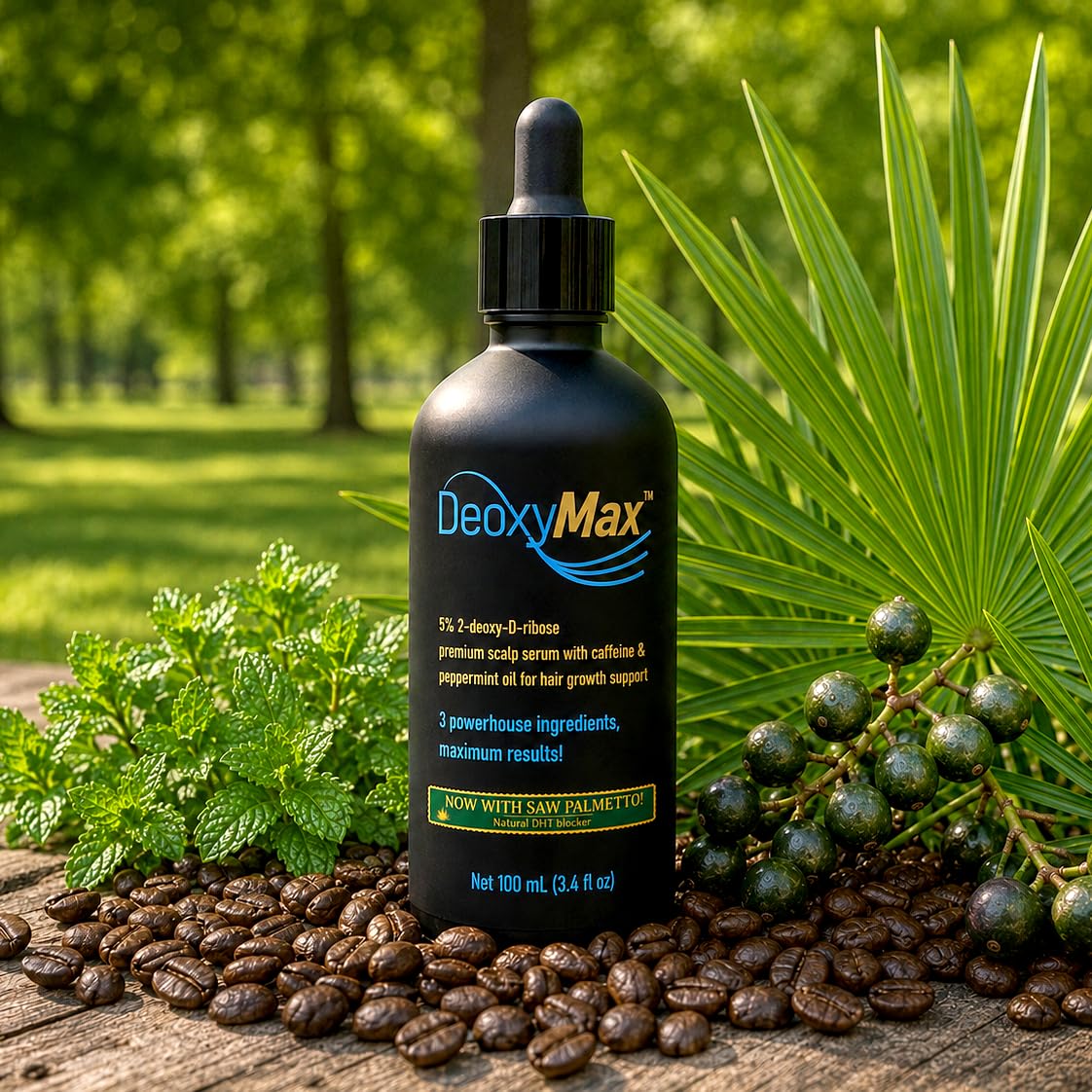 2dDr Hair Growth Serum - Promote Hair Regrowth with Caffeine & Peppermint Oil | 2-Month Supply