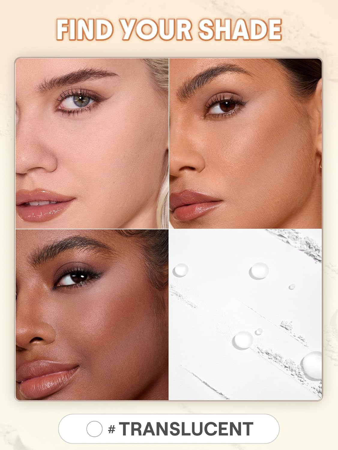 Ultra-Fine Blur & Lift Setting Powder Duo - Translucent Finish for Flawless Makeup