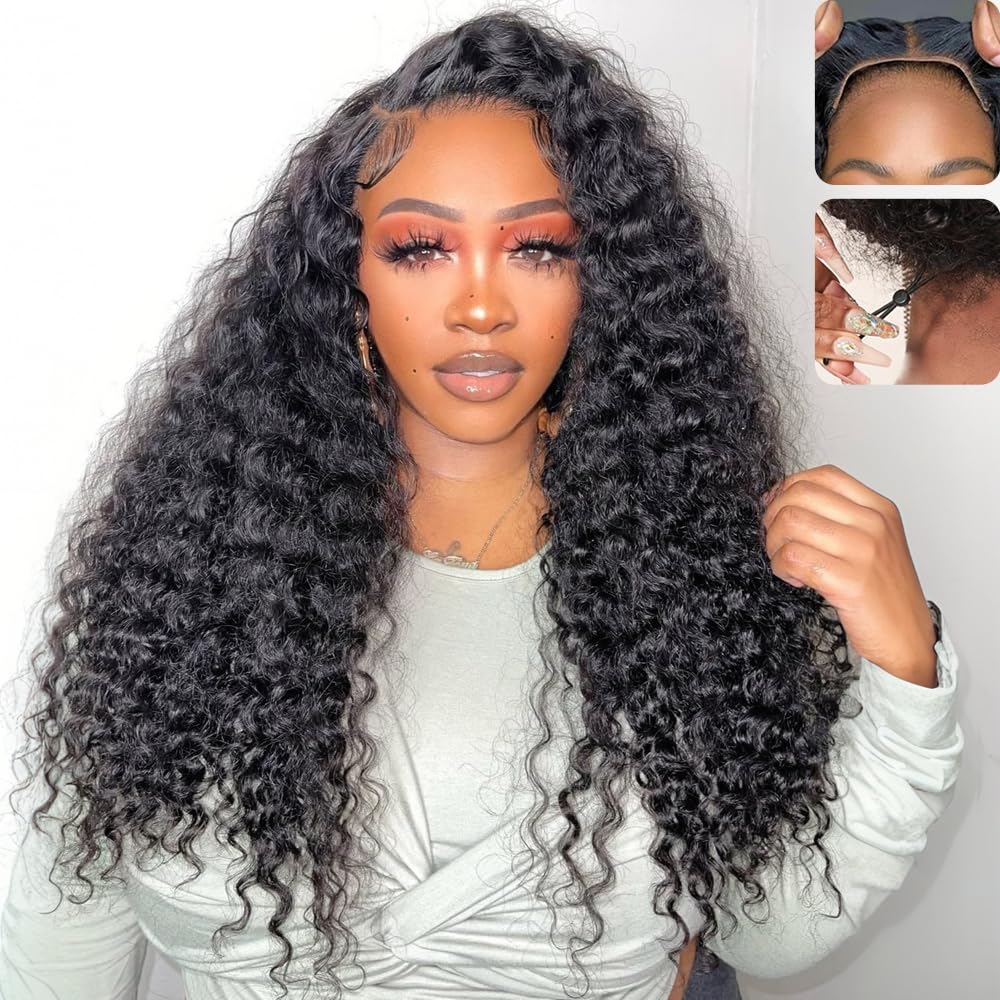 30 Inch Balayage Glueless Human Hair Wig - Pre Plucked HD Lace Front, Ombre Deep Wave, 210 Density | FB/30