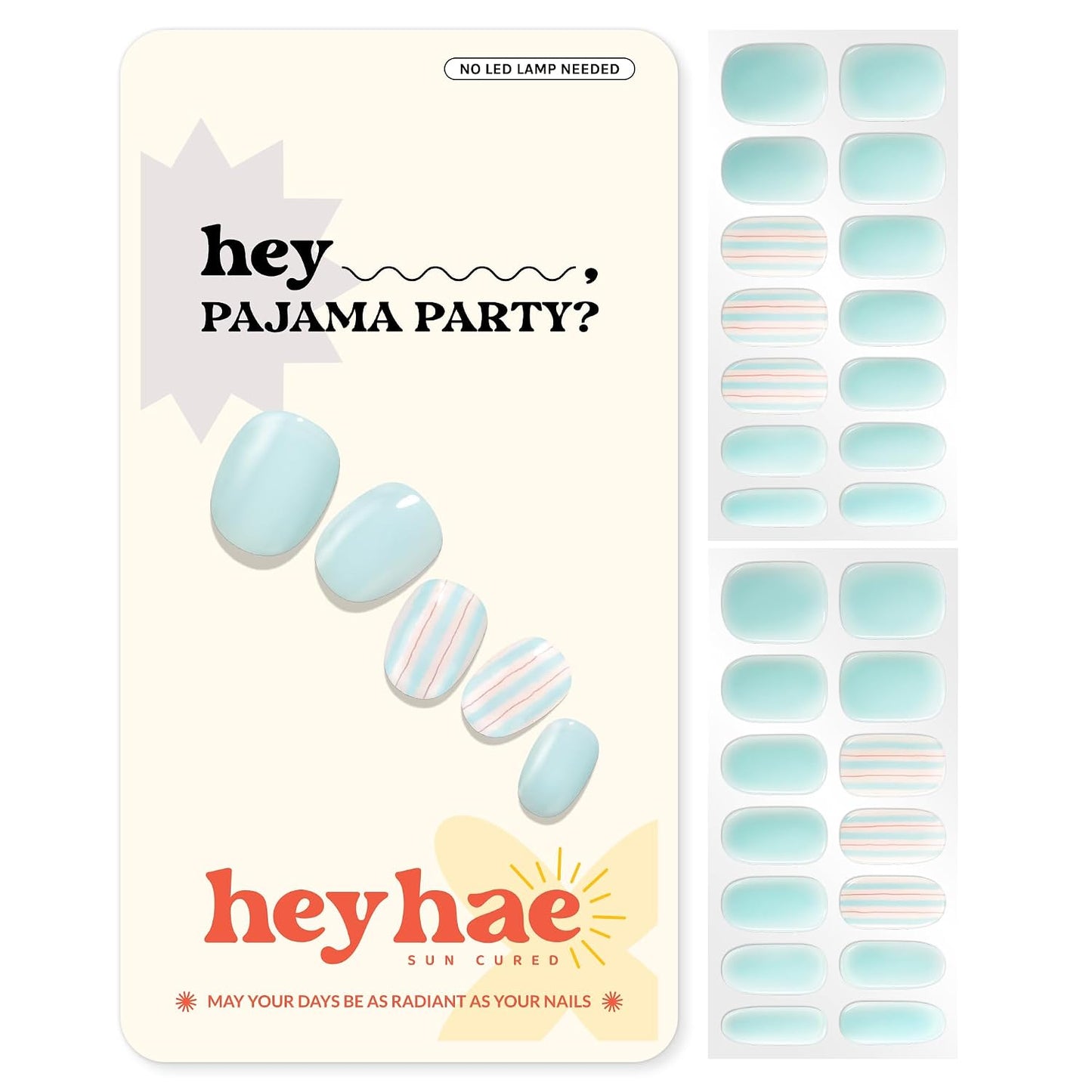 Semi Cured Gel Nail Strips - Solid Green | Easy Apply & Remove, Salon Quality | 28 Strips, Prep Pads & Nail File Included
