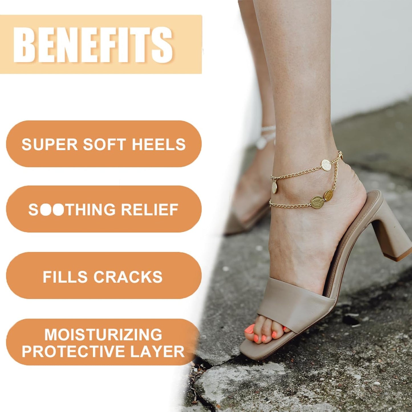 Honey Foot Balm Stick - Manuka Honey Moisturizing Cream for Dry, Cracked Heels & Feet | 1.41 Oz