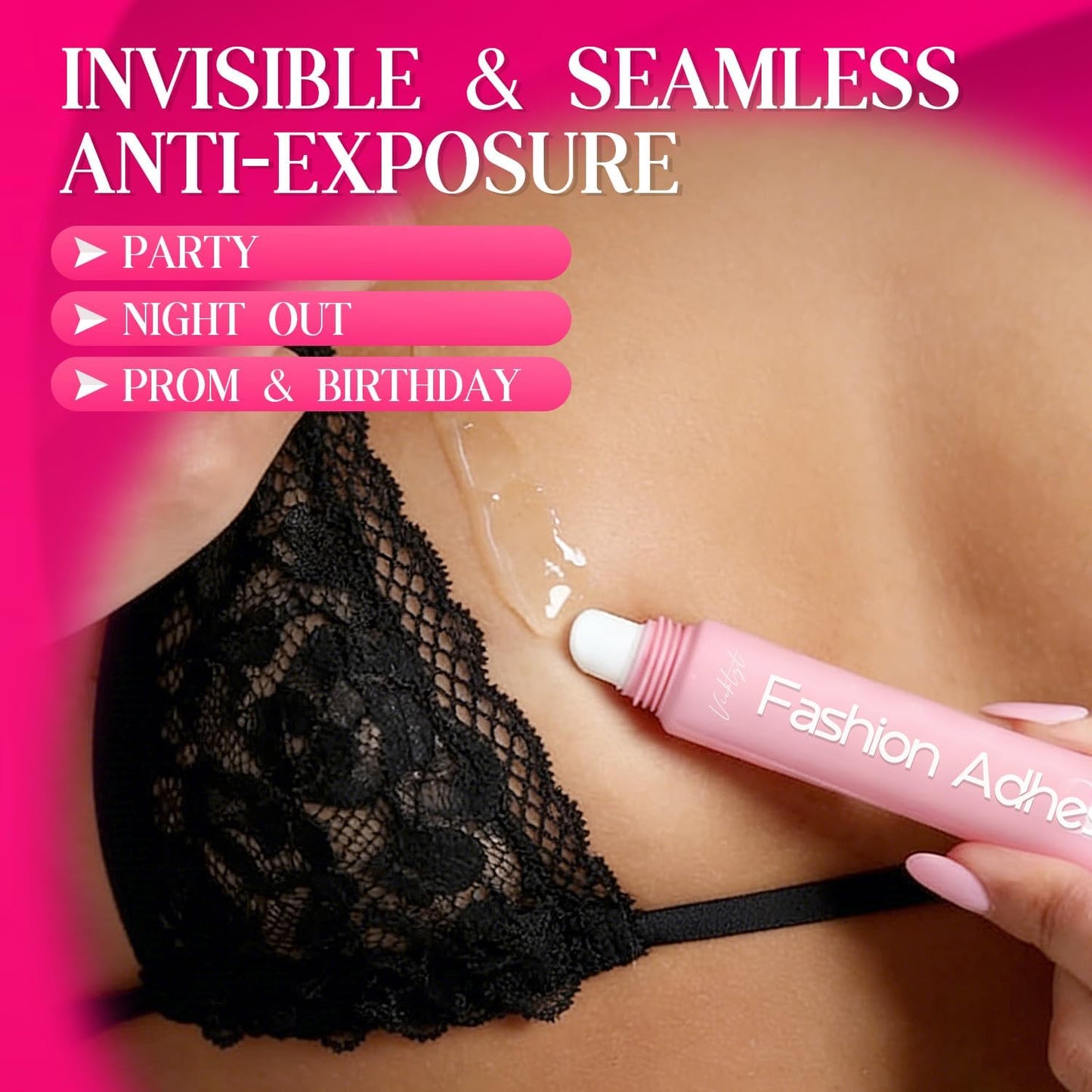 Body Adhesive for Clothes - Sweat-Proof Liquid Skin Glue for Strapless Dresses & Low-Cut Styles | 20ml