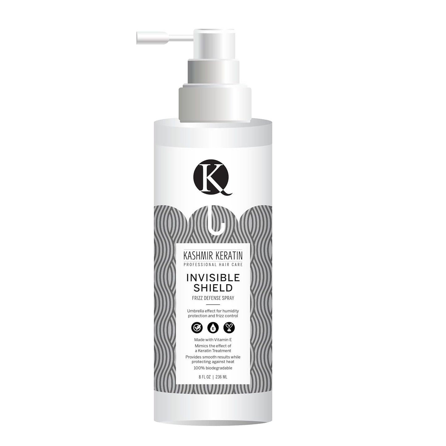 Kashmir Keratin Frizz Defense Spray - Humidity Protection & Temporary Hair Realignment | 236ml