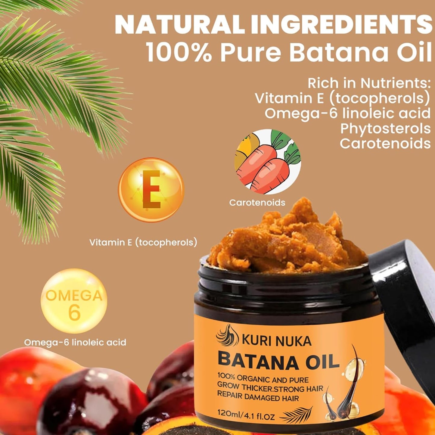 Batana Natural Hair oil – batana oil for hair growth (1pcs)