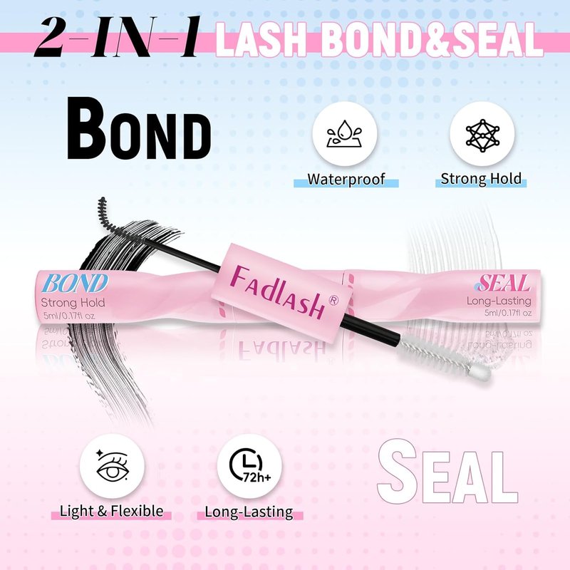 Lash Clusters Kit - 100D D Curl Eyelash Extensions with Waterproof Bond & Tweezers | Fluffy Soft 10-18mm