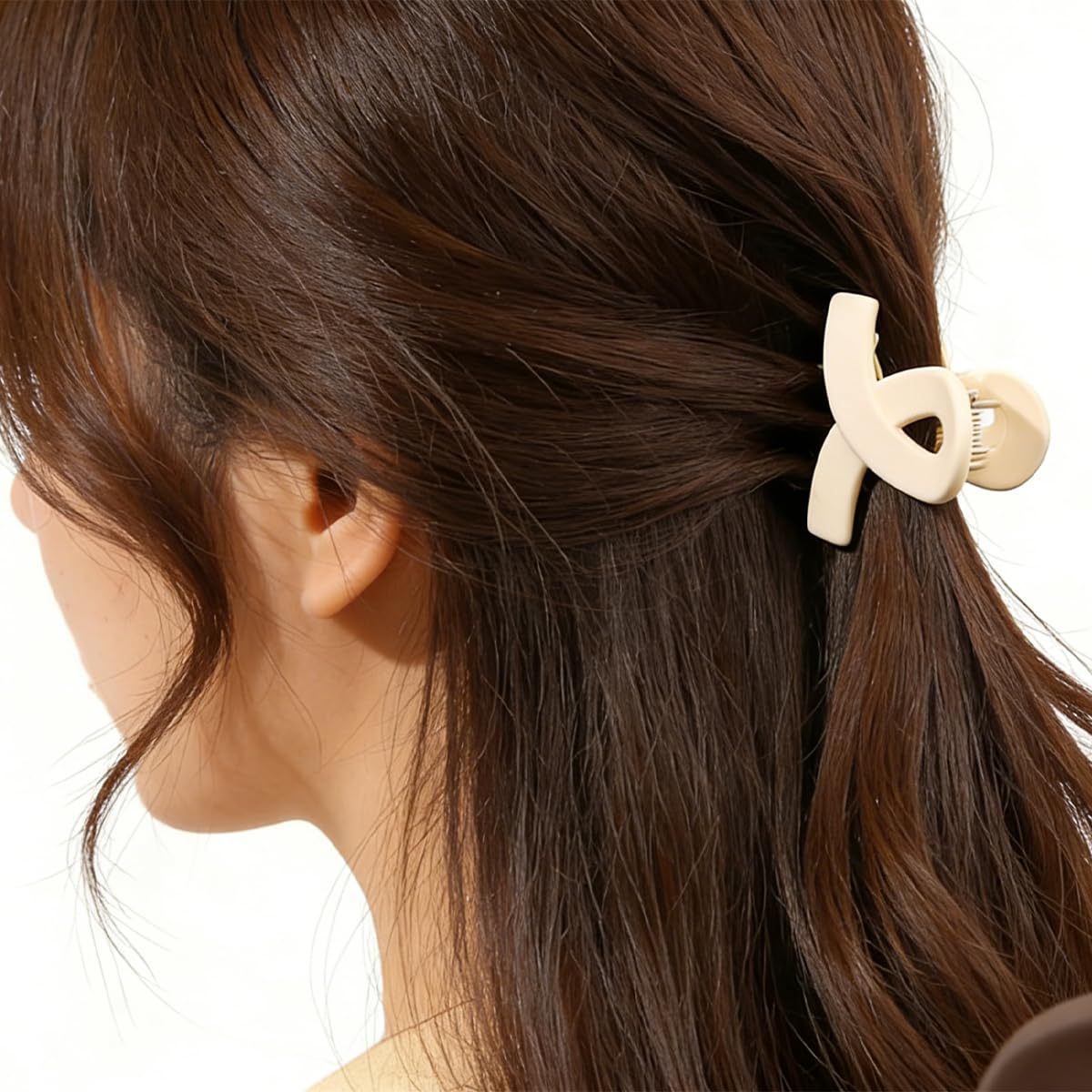 4 Pcs Small Matte Hair Claw Clips Strong Grip Non Slip Hair Accessories for Women No Damage for Thick and Thin Hair