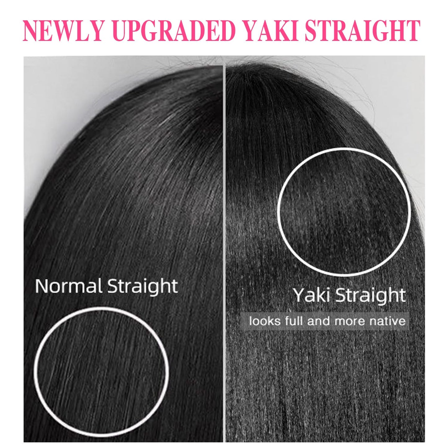 16 Inch Yaki-Straight Clip ins Real Human Hair Yaki Clip in Hair Extensions For Black Women #1B Natural Color Clip Ins Natural Blend Not Flat Soft Full Look 8pcs 120g 16 Inch
