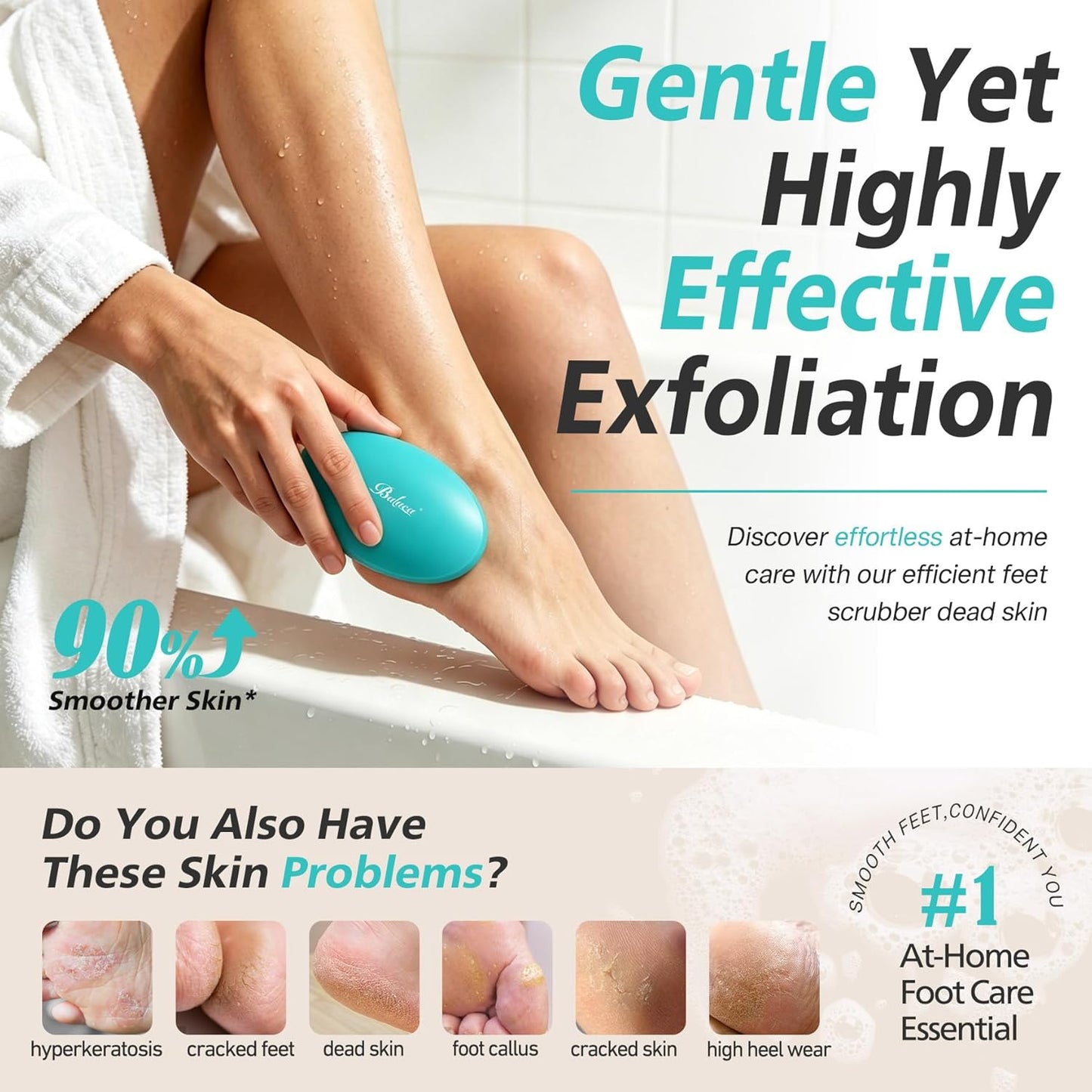 Nano Glass Foot File - Professional Hard Skin Remover & Durable Pedicure Tool | Long-Lasting Foot Buffer for Smooth Feet