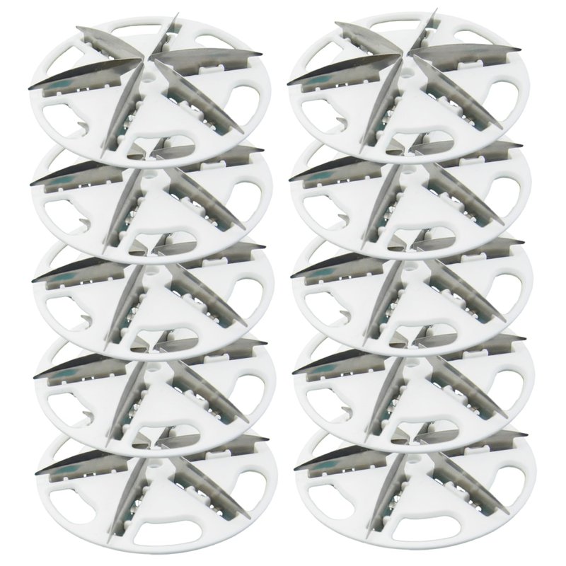 10-Pack Fabric Shaver Replacement Blades, 57mm Alloy Pill Shaver 6-Blade Head for Efficient Lint & Pill Removal