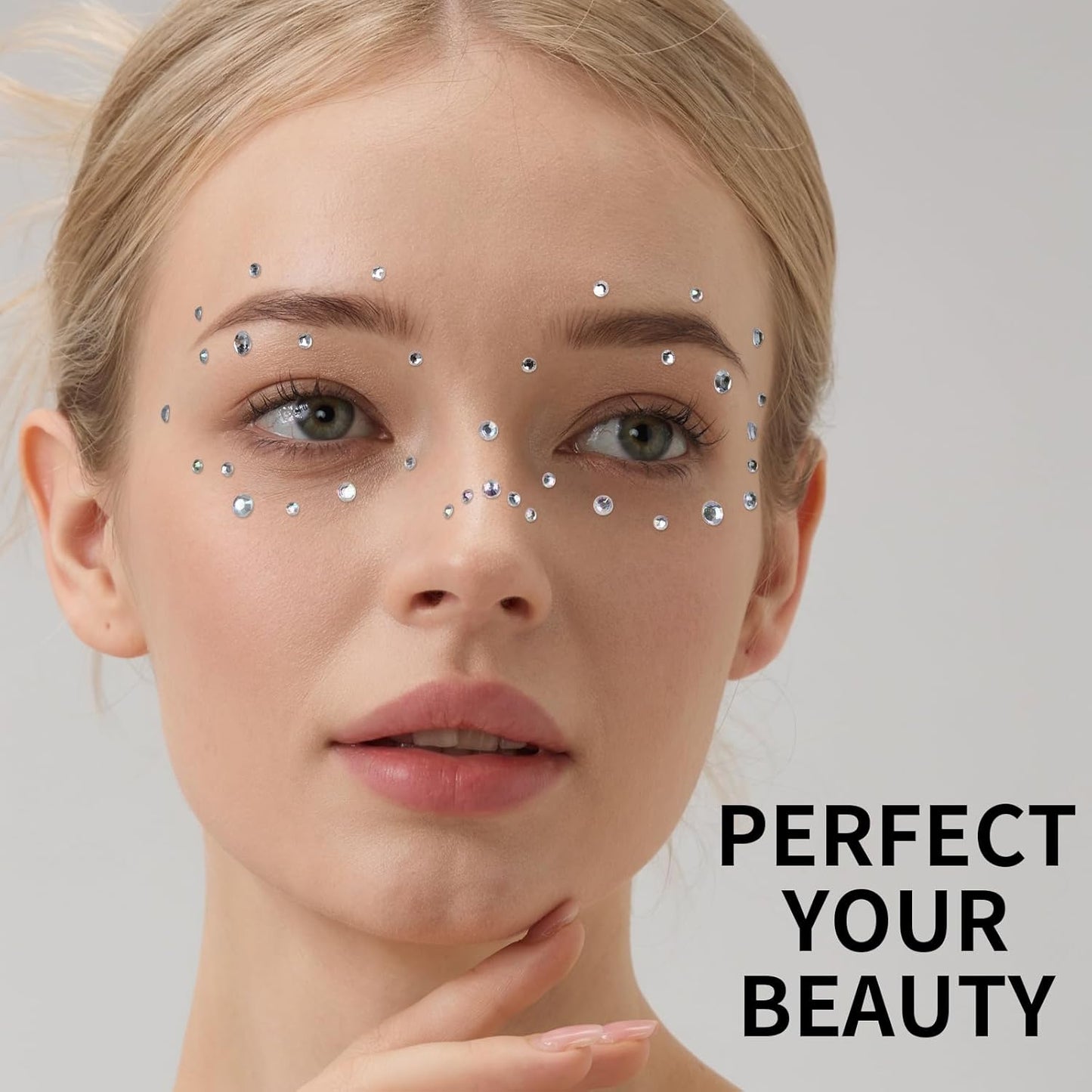 4th of July Star Face Gems - Self-Adhesive Rhinestone Stickers for Women | Festive Face, Body & Hair Accessories