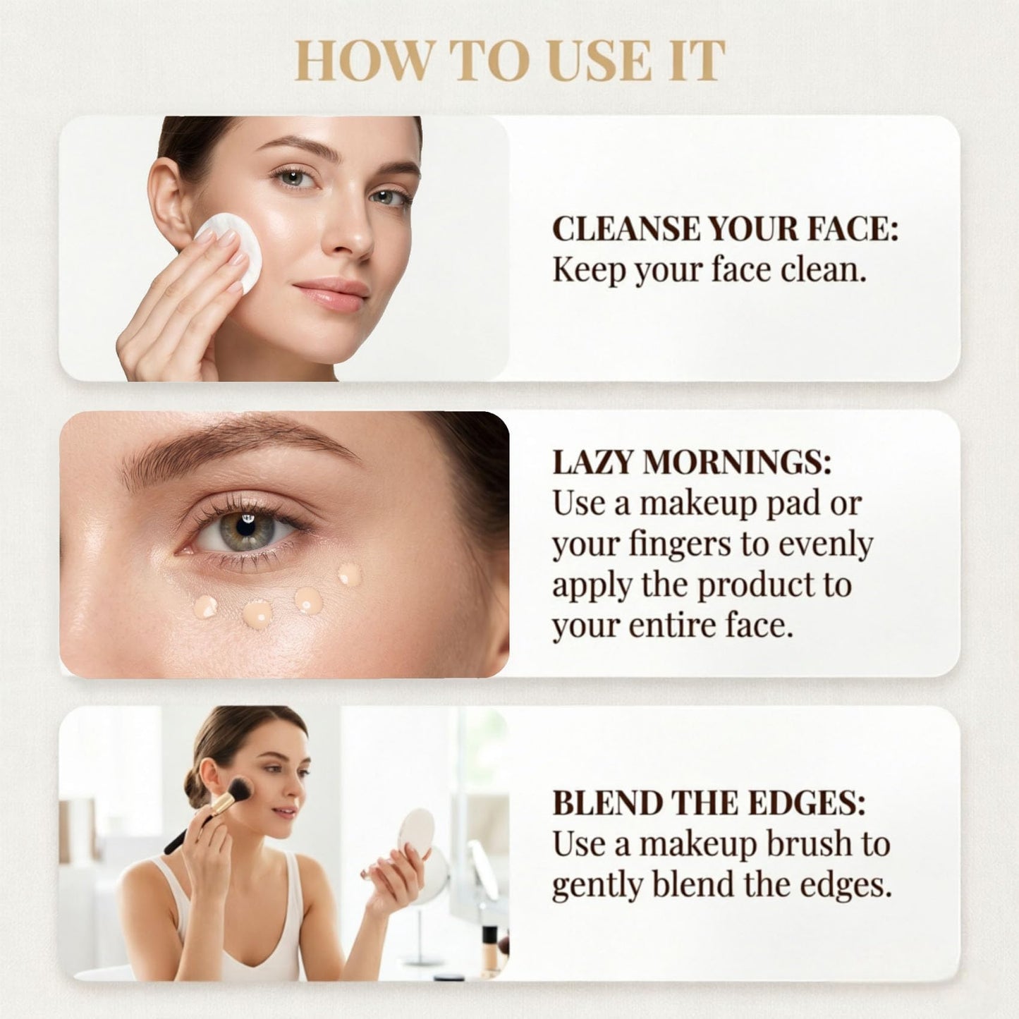 Color Changing Foundation for Mature Skin – Upgraded 3-in-1 Hydrating Foundation, Concealer & Moisturizer – Lightweight, Natural Glow, Self-Adjusting to All Skin Tones – Travel-Friendly, 1 PCS