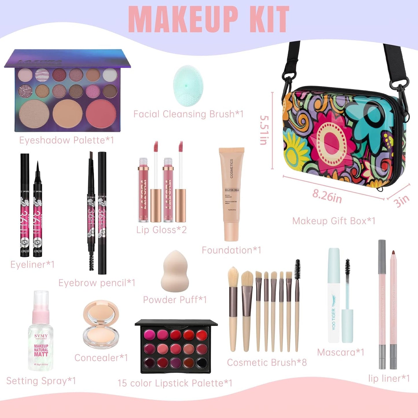 Makeup Sets for Teens - Travel-Friendly Kits for Beginners | Perfect Gift for Teen Girls