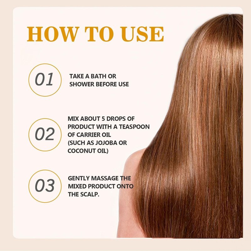 Hair Oil with Rosemary, Onion, and Black Seed - Organic Formula for Hair Growth and Hair Loss Control