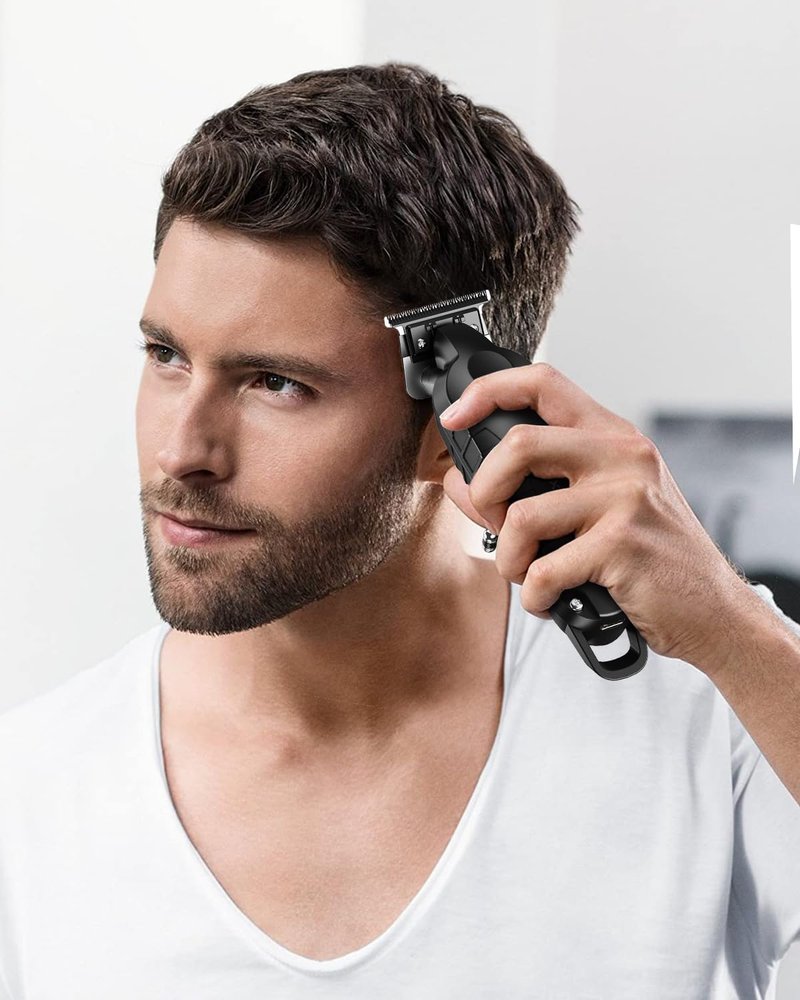 Lumiflexa Professional Hair/Beard Trimmer for Men, USB-C Rechargeable Hair Trimmer for Men with Stainless Steel Blades, Zero Gapped Hair Clippers for Barber, Cordless Rechargeable Hair Clippers