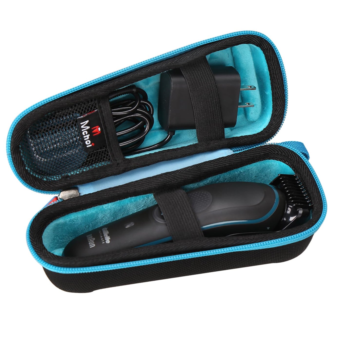 Mchoi Hard Case Suitable for Gillette Intimate Men’s Manscape Pubic Hair Trimmer, Waterproof Shockproof Manscaping Body Groomer Protective Case, Case Only, Black
