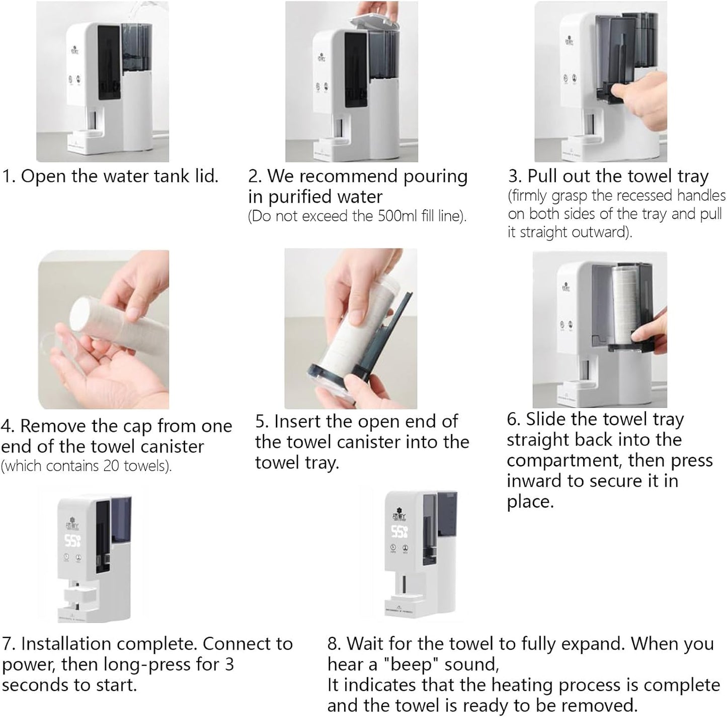 Automatic Hot Towel Dispenser - 5-Second Rapid Heating | 55°C Constant Temp for Skincare & Therapy