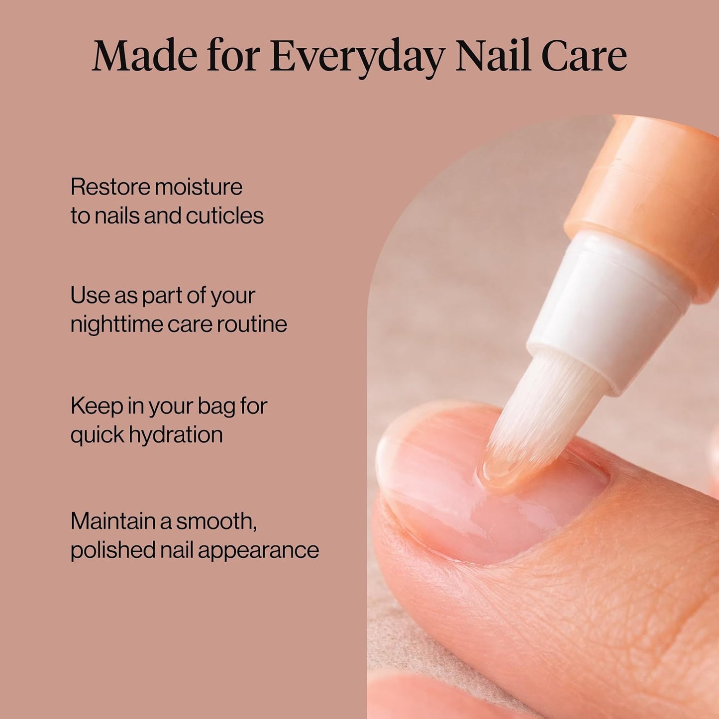 Nourishing Cuticle Oil Pen - Hydrating Jojoba & Vitamin E Formula | Strengthens Dry, Cracked Nails - 2.8ml