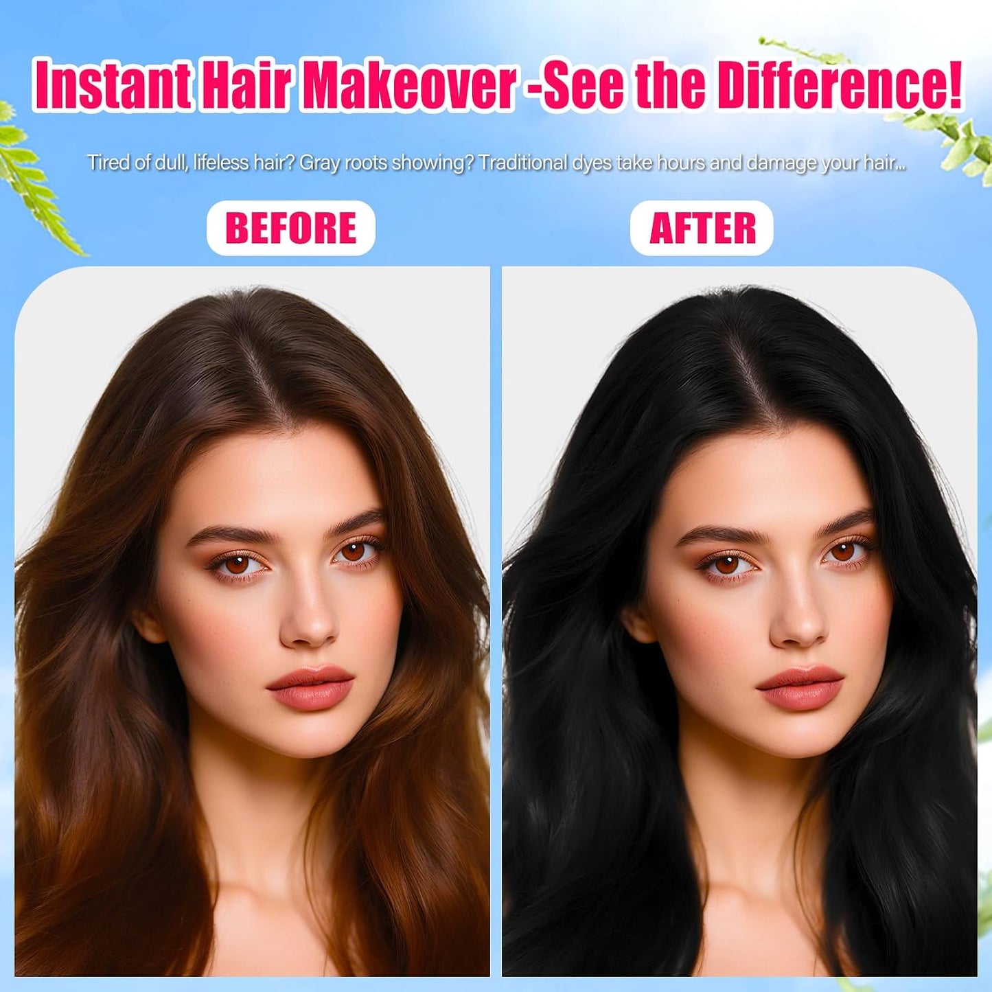 Temporary Black Hair Color Spray - Washable One-Day Dye for Kids, Women & Men | Ideal for Cosplay & Parties (120ml)