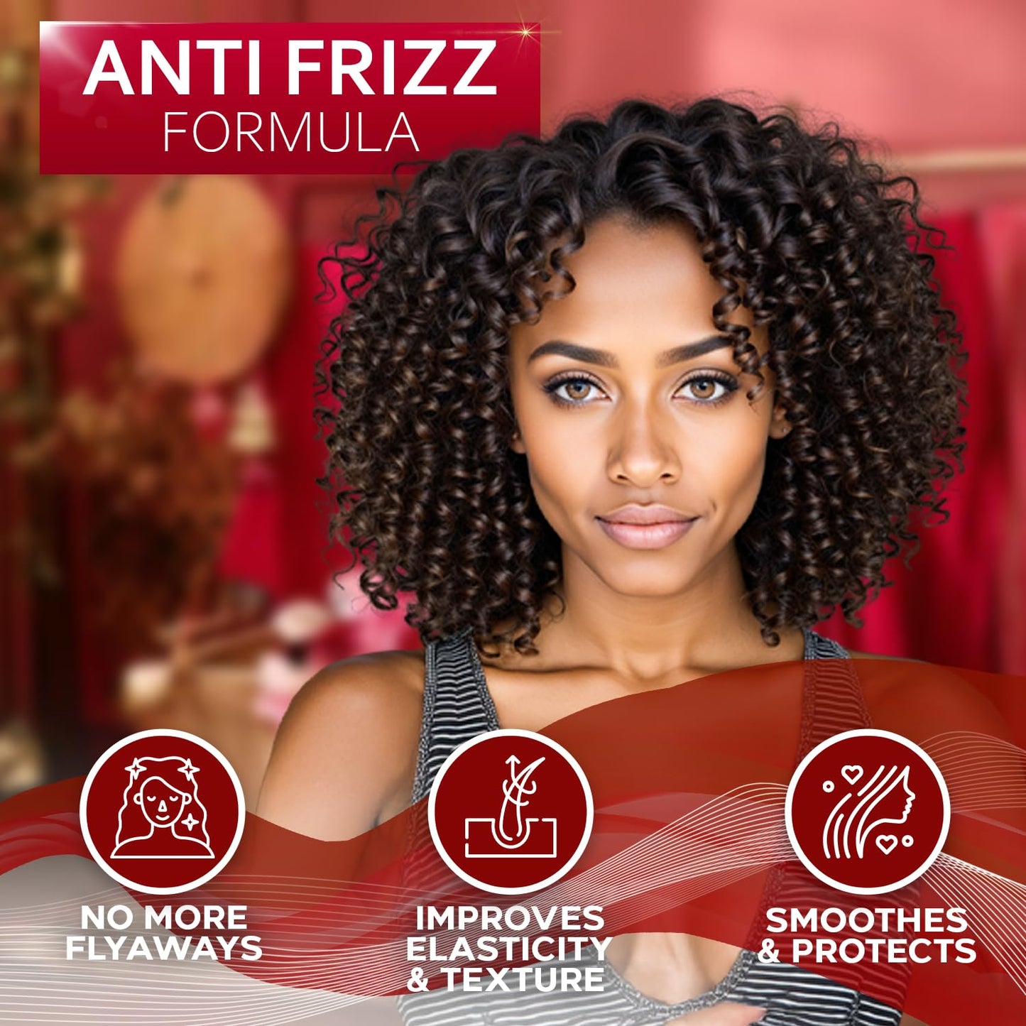 Leave-In Conditioner for Curly Hair - Frizz Control & Moisture | Restores Dry, Damaged Hair with Shea Butter