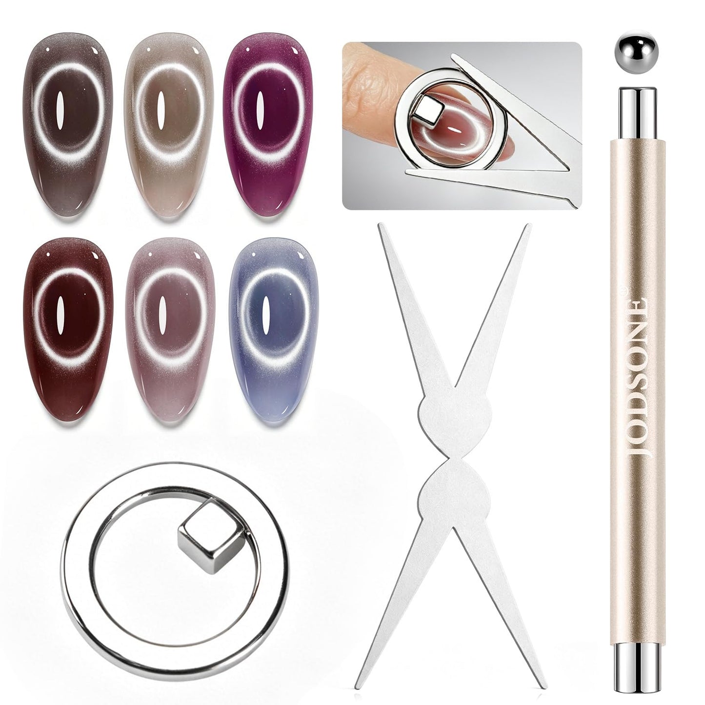 Cat Eye Magnet Ring - Strong Hollow Circle Tool for Black Hole & Halo Effects | Precision Magnet for Gel Polish DIY