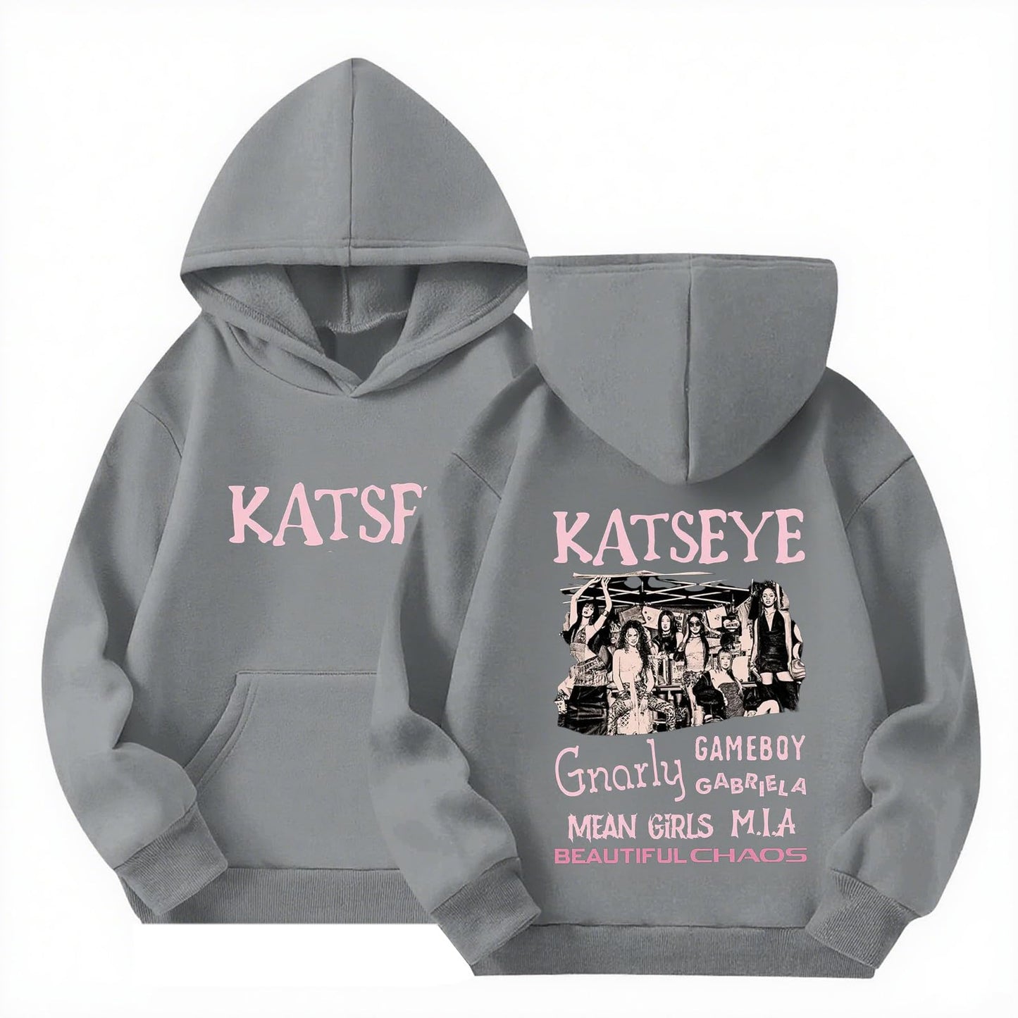 YLDBWDX Kids Katseye Hoodies Katseye Merch Graphic Sweatshirts Long Sleeve Hoodies for Teen Girls 10-11 Years