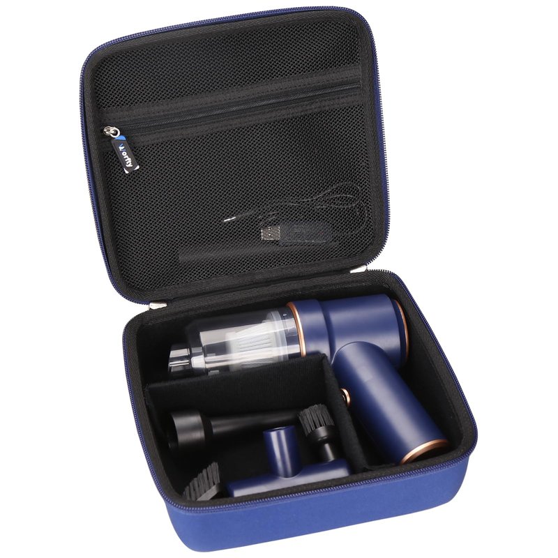 worfty Hard Travel Case for KMM Handheld Car Vacuum Cleaner, Portable Auto Vacuum Cleaner Accessories Storage Bag Carrying EVA Case for KMM LT-117C 9000Pa Air Duster(Box Only)