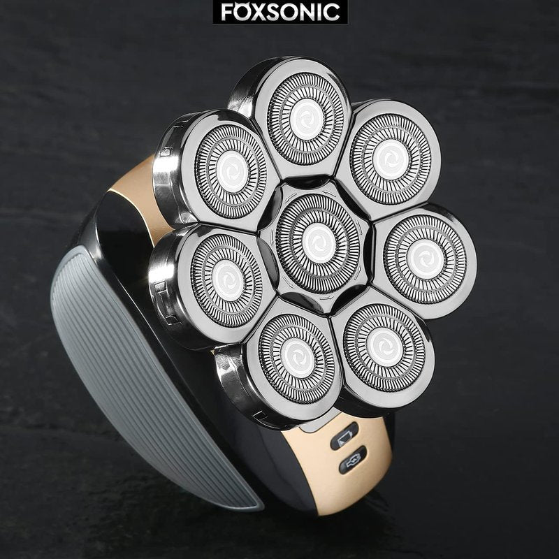 Universa 8 Blades Replacement Heads for Mainstream head shaver brands, Head Shaver Replacement Blades (8 Silver)