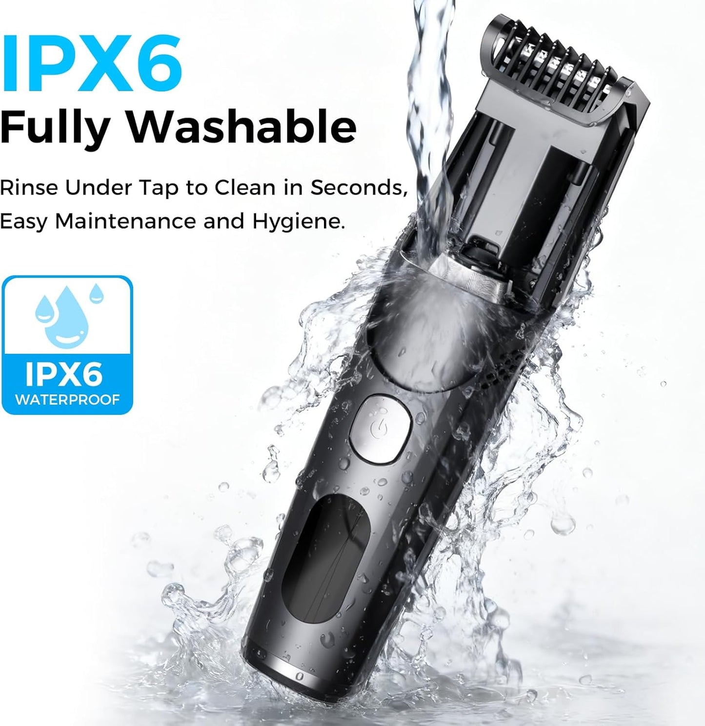 Vinid Hair Clipper - Professional Haircut Kit with Vacuum Suction & LCD Display | 20 Length Settings, IPX6 Washable