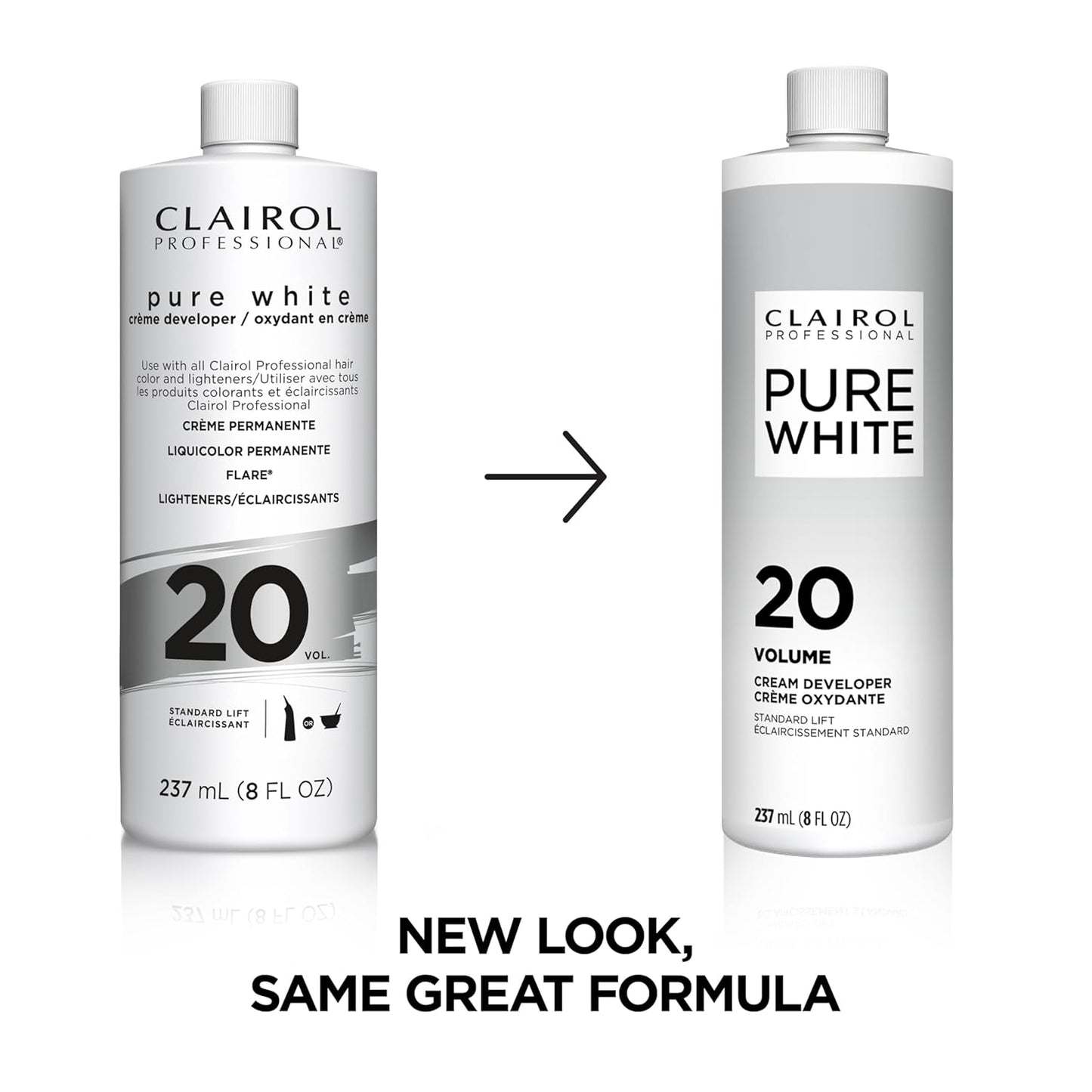 Clairol Professional Pure White 20 Volume Hair Developer - Lightening & Gray Coverage Solution