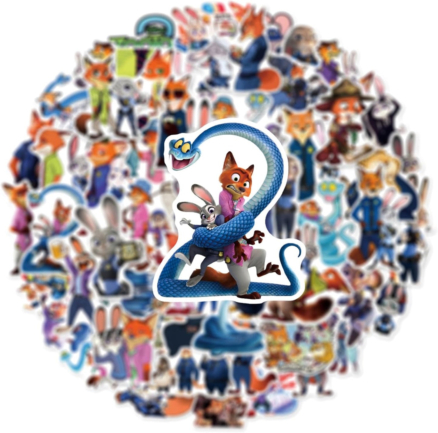 Zootopia 2 Stickers - Fun Cartoon Stickers for Teens & Adults | Ideal for Water Bottles, Laptops & Party Favors