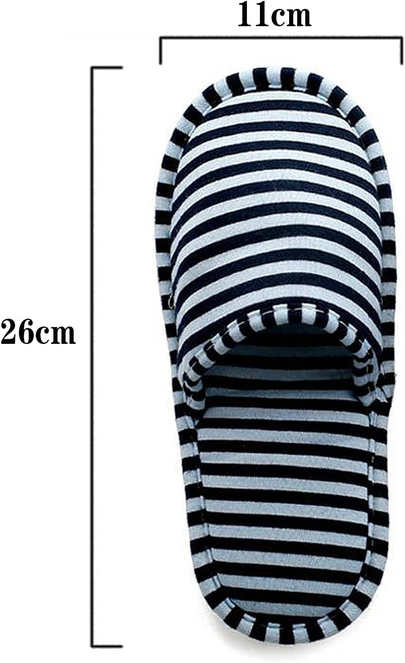 Portable Spa Slippers - Non-Slip Foldable Cotton House Shoes | Washable Travel Slippers for Men & Women