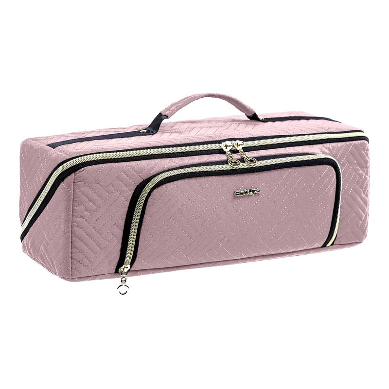 Large Hair Tools Travel Bag - 2-in-1 Organizer with Iron Mat for Hair Dryers, Curling Irons & Makeup | Ideal for Travel Essentials