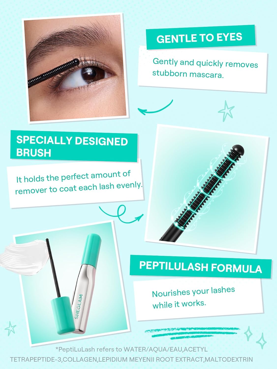 Lashlighter EZ Gentle Mascara Remover - Effortlessly Remove Waterproof Mascara