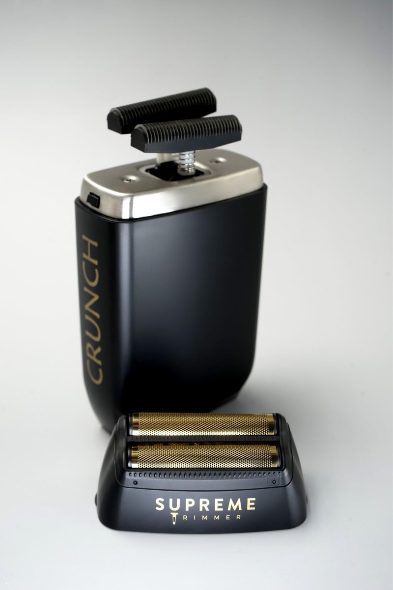 Supreme Trimmer Replacement Hypoallergenic Foil SB62 | Shell for Crunch STF602 | Black w/Silver Foil
