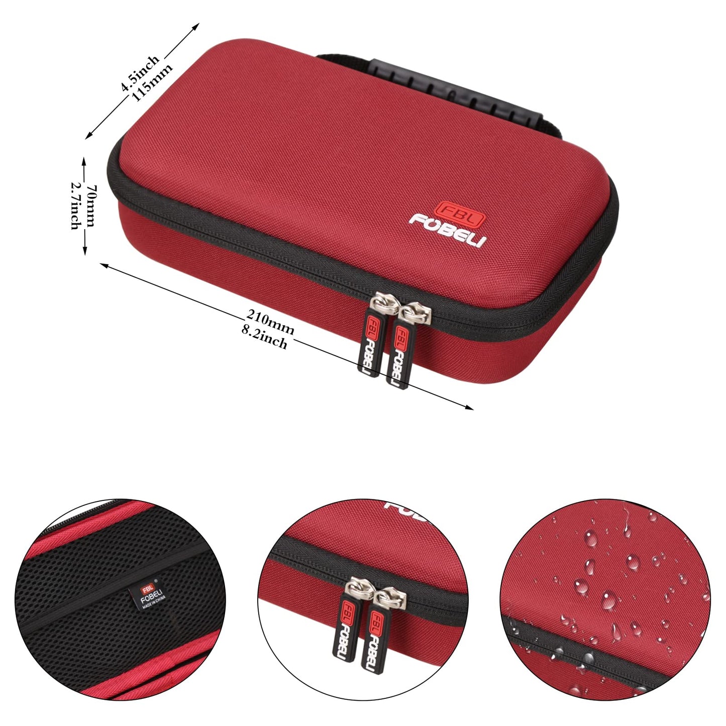 FBLFOBELI EVA Hard Storage Case Compatible with Focusrite Scarlett 2i2 3rd Gen USB Audio Interface (Case Only)