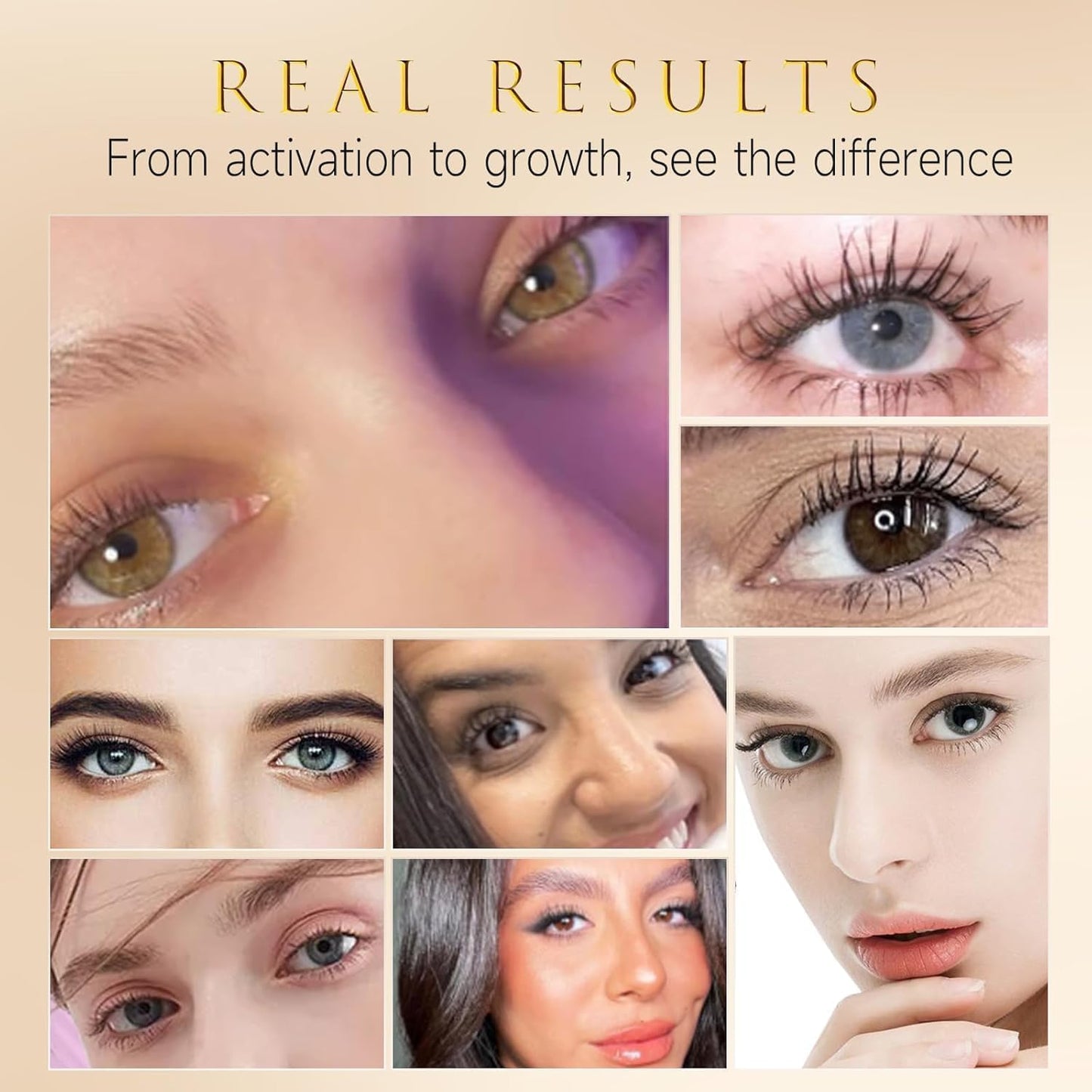 Eyelash Growth Serum - 15 Plant Extracts for Longer, Denser Lashes | Hypoallergenic & Oil-Free Formula