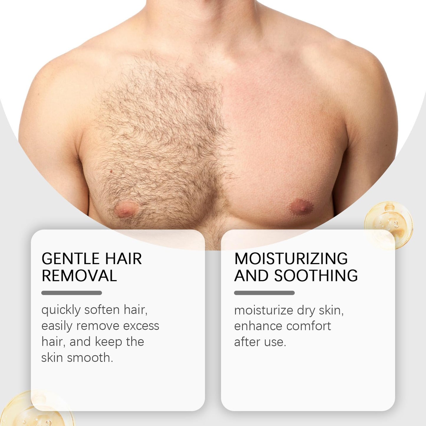2026 New Painless Hair Removal Cream for Men, Fast-Acting Gentle Depilatory for arms legs chest, Intimate & Body Depilatory Cream, Moisturizing Soothing Formula (2 Pack)
