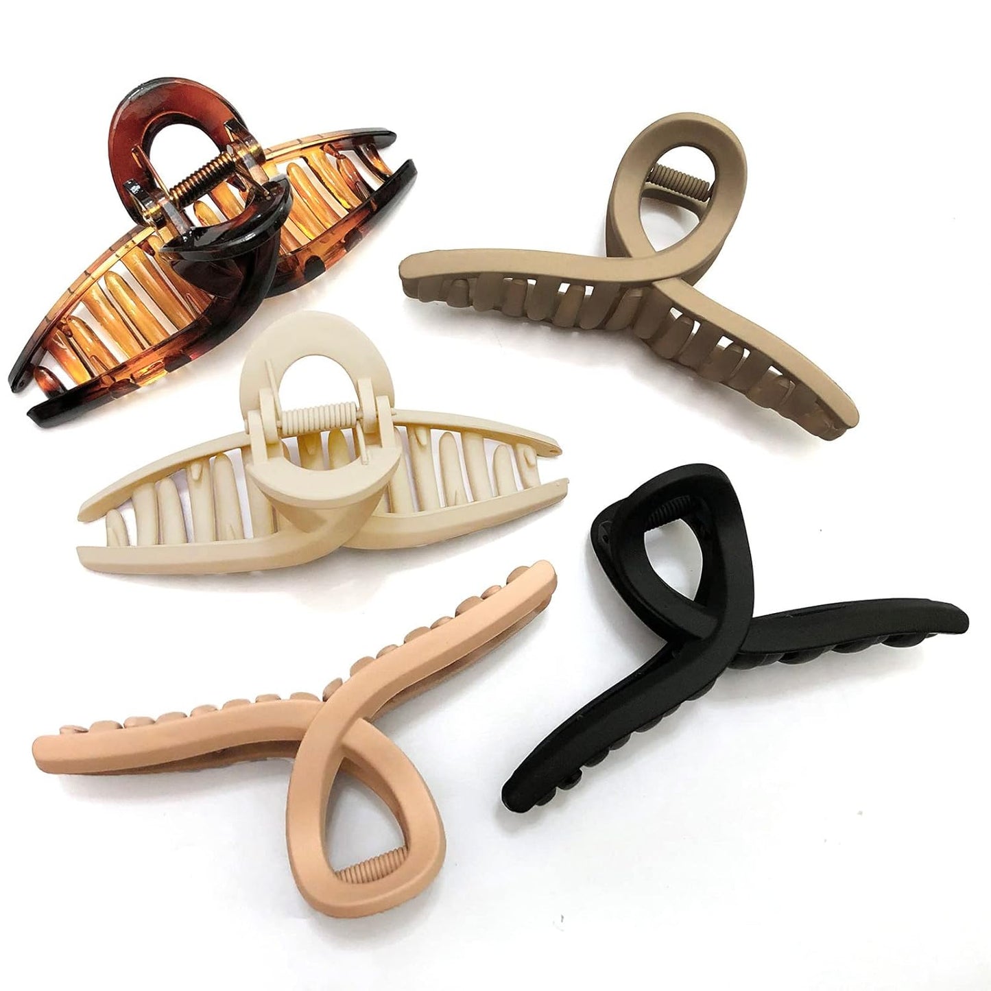 Extra Large Claw Clips - 5 Inch Jumbo No Slip Hair Clips for Thick Long Curly Hair | 2 Pack