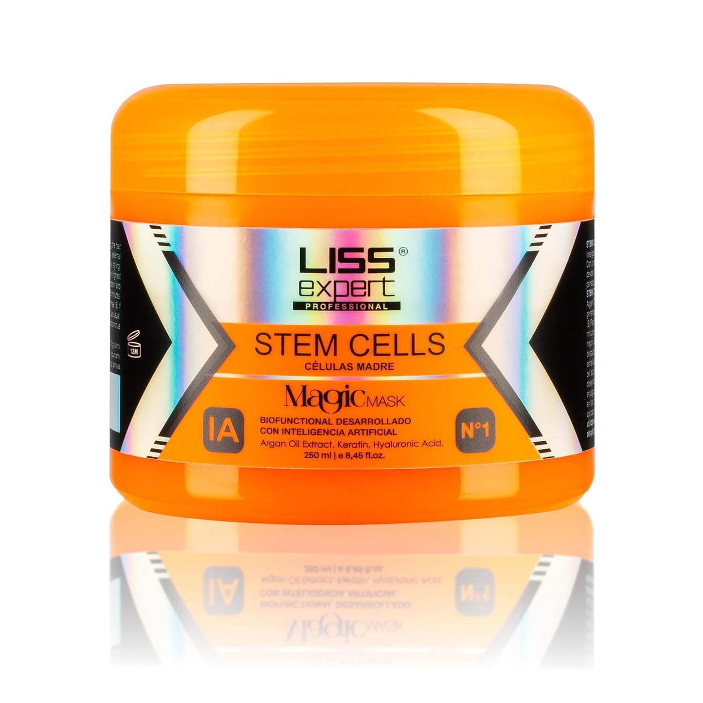 Liss Expert Hair Smoothing Treatment - Argan Oil, Collagen & Hyaluronic Acid | 8.45 fl oz, Shoulder Length