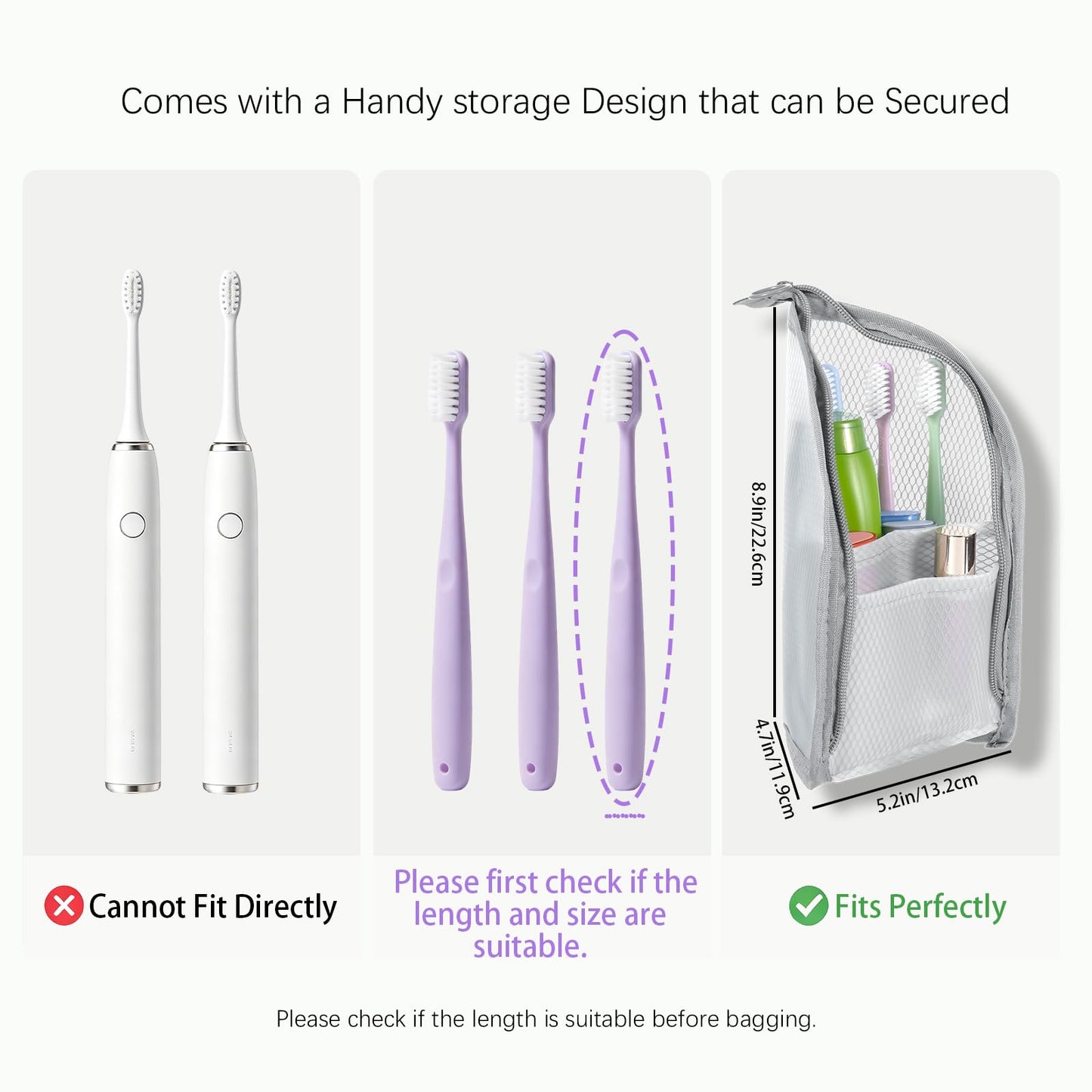 Standing Toiletry Bag | Portable Lightweight Travel Toiletry Cosmetic Brush Compartment | Eva Makeup Toothbrush Bags with Zipper Mesh Pocket | Travel Toiletry Storage Organizer for Woman and Man