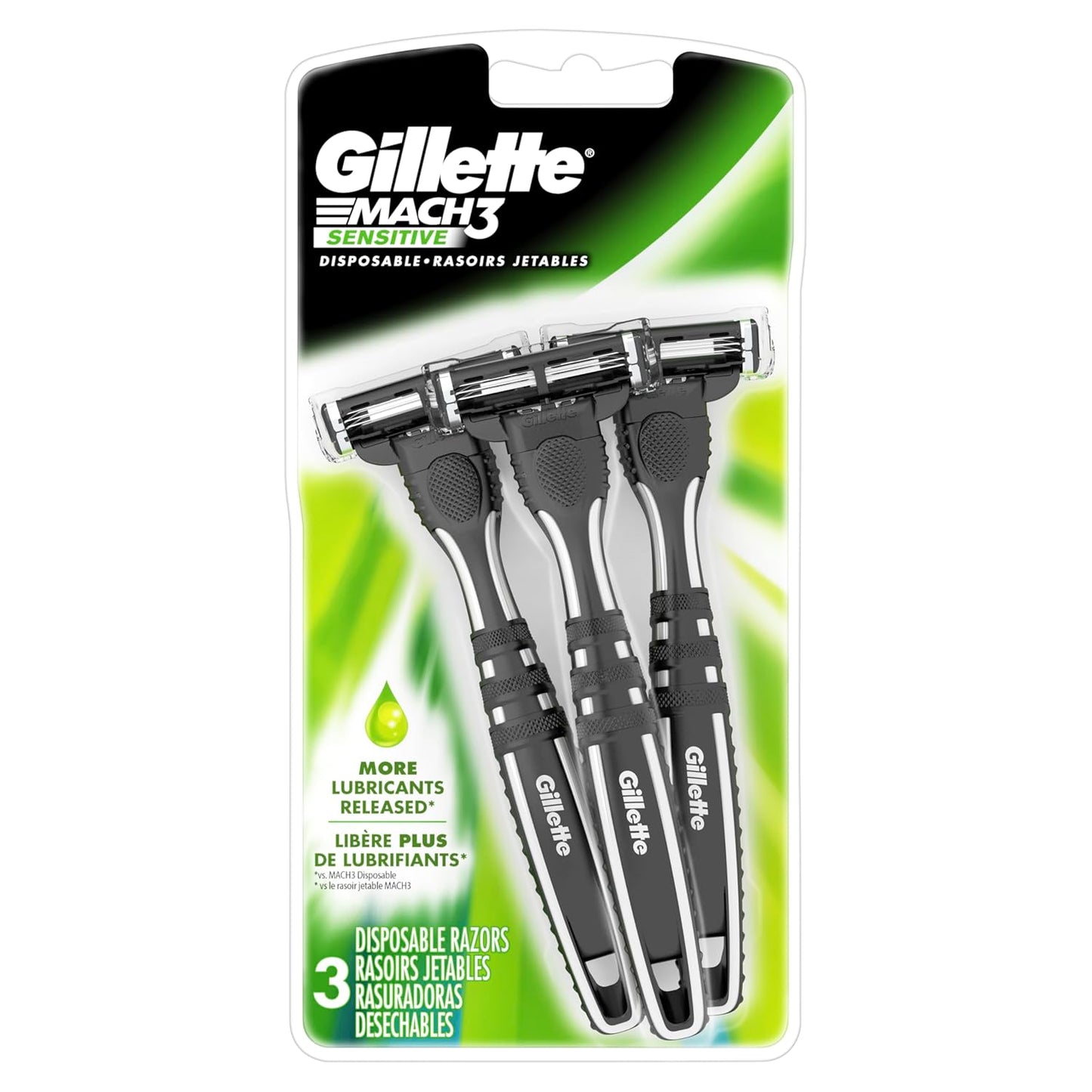 Gillette Disposable Razor - Precision Blades for a Smooth Shave | 5 Count Pack