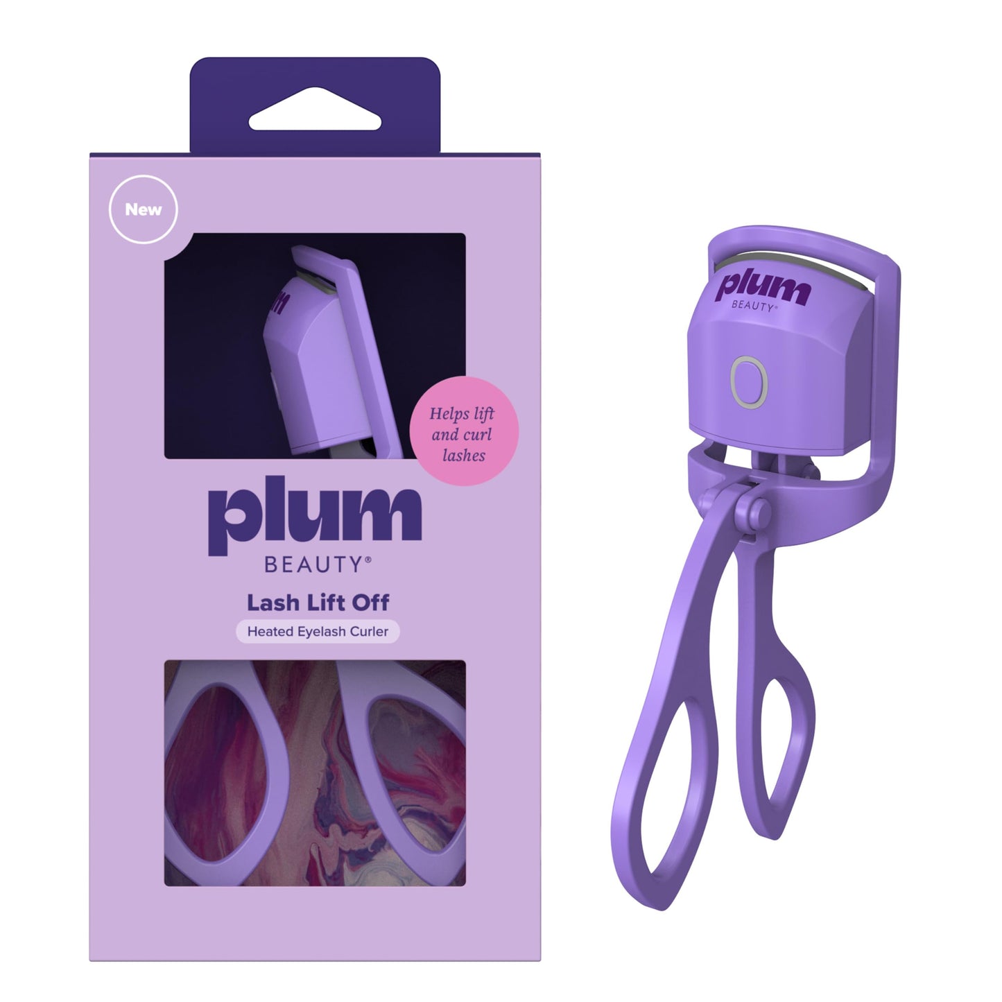 Plum Beauty Lash Lift Off Heated Eyelash Curler USB-C Rechargeable Electric