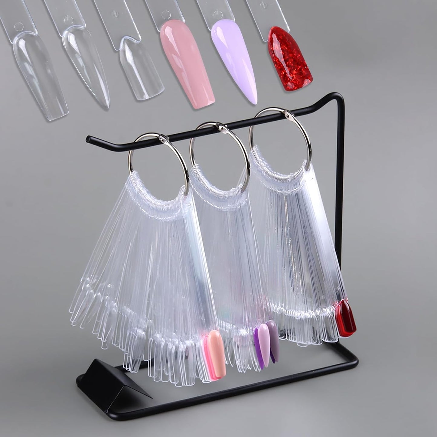 Nail Swatch Sticks - 150 Pcs Natural Beige Spoon Shaped Color Display Tips | Acrylic Practice Tools for Home & Salon
