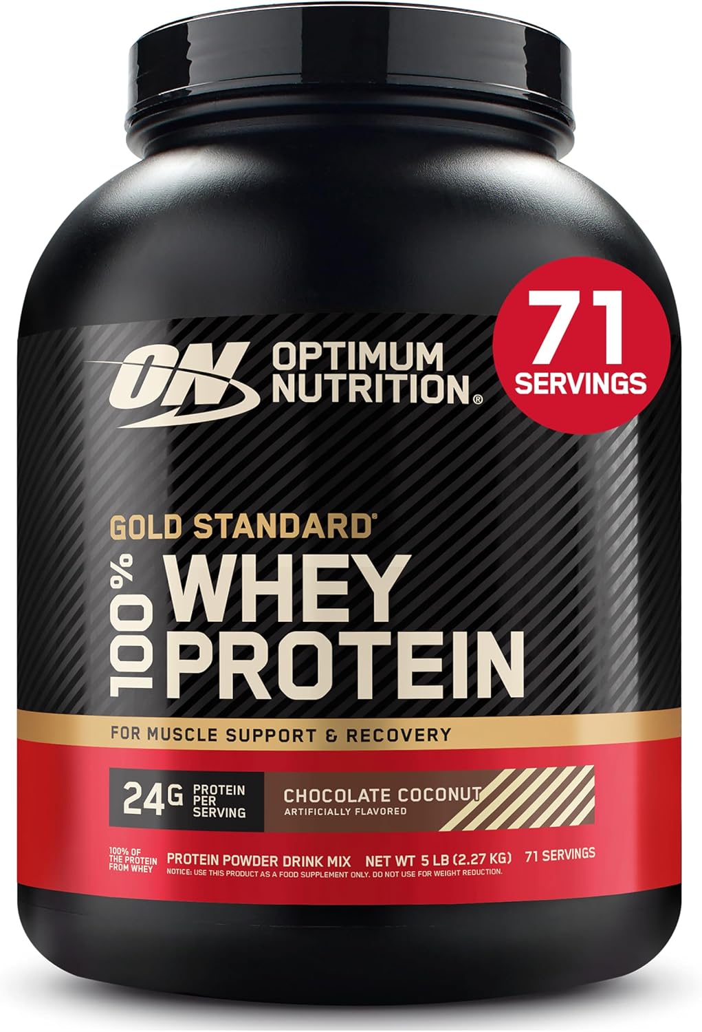 Optimum Nutrition Whey Protein Powder - Double Rich Chocolate Flavor | 1.98 lb Size