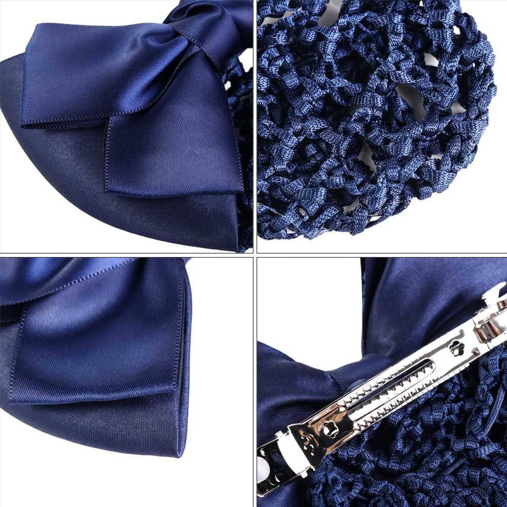 Net Bun Hair Cover Girls Women Barrette Hair Accessories Hairgrips Hair Clip Ribbon Net Bun Snood(06)